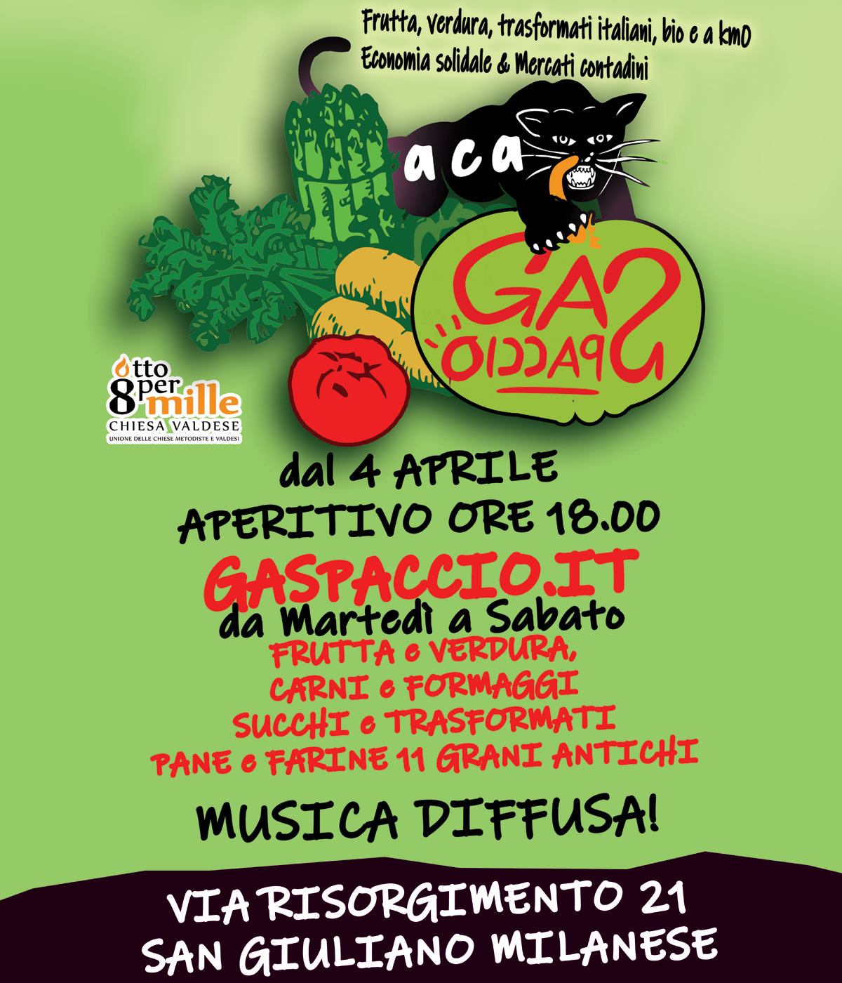 Aperitivo dal Martedì al Sabato! Ore 18.00!