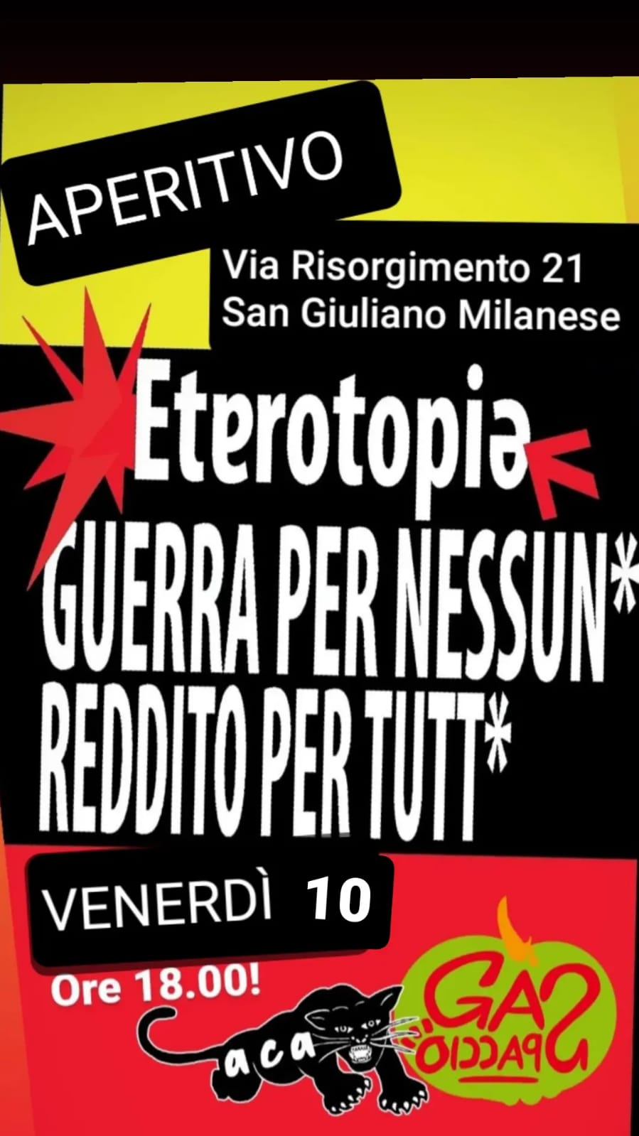 Venerdì 10 Maggio – Aperitivo Gaspaccio.it